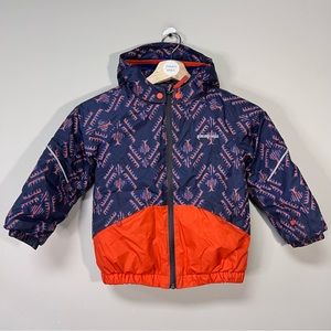 Patagonia Kids Raincoat - Navy and Orange